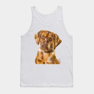 A Pensive Vizsla Puppy Tank Top